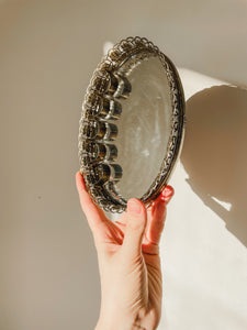 VINTAGE GOLD FILIGREE LIPSTICK VANITY TRAY