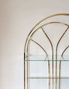 VINTAGE BRASS ARCH SHELF