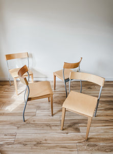 POSTMODERN IKEA ‘NORDISK’ DINING CHAIRS