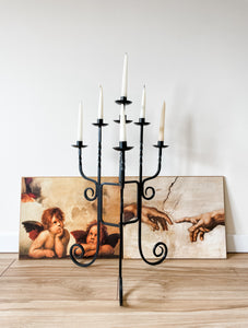 WROUGTH IRON CANDELABRA