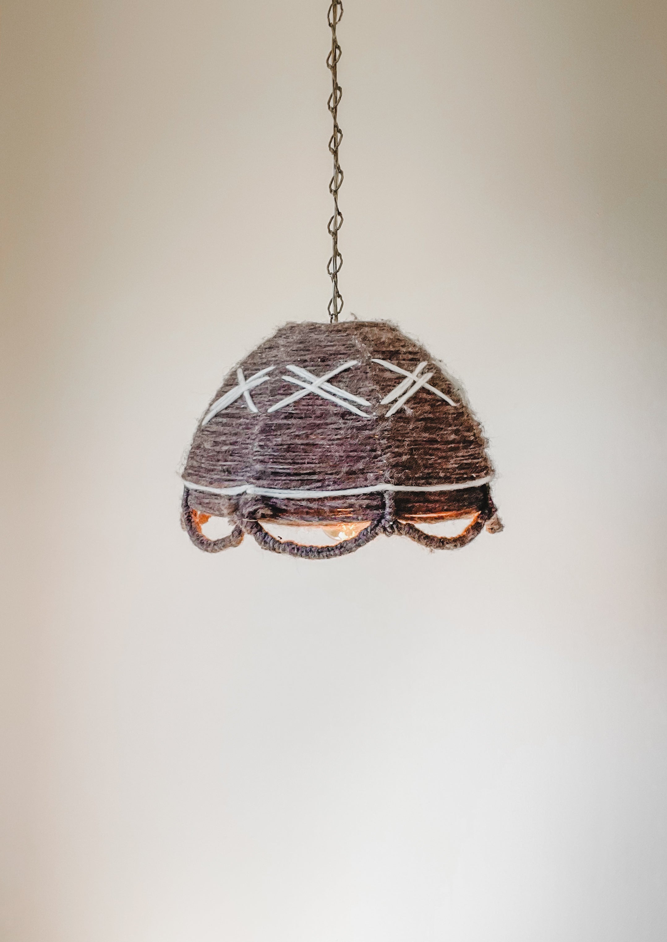 MID CENTURY WOOL PENDANT LAMP