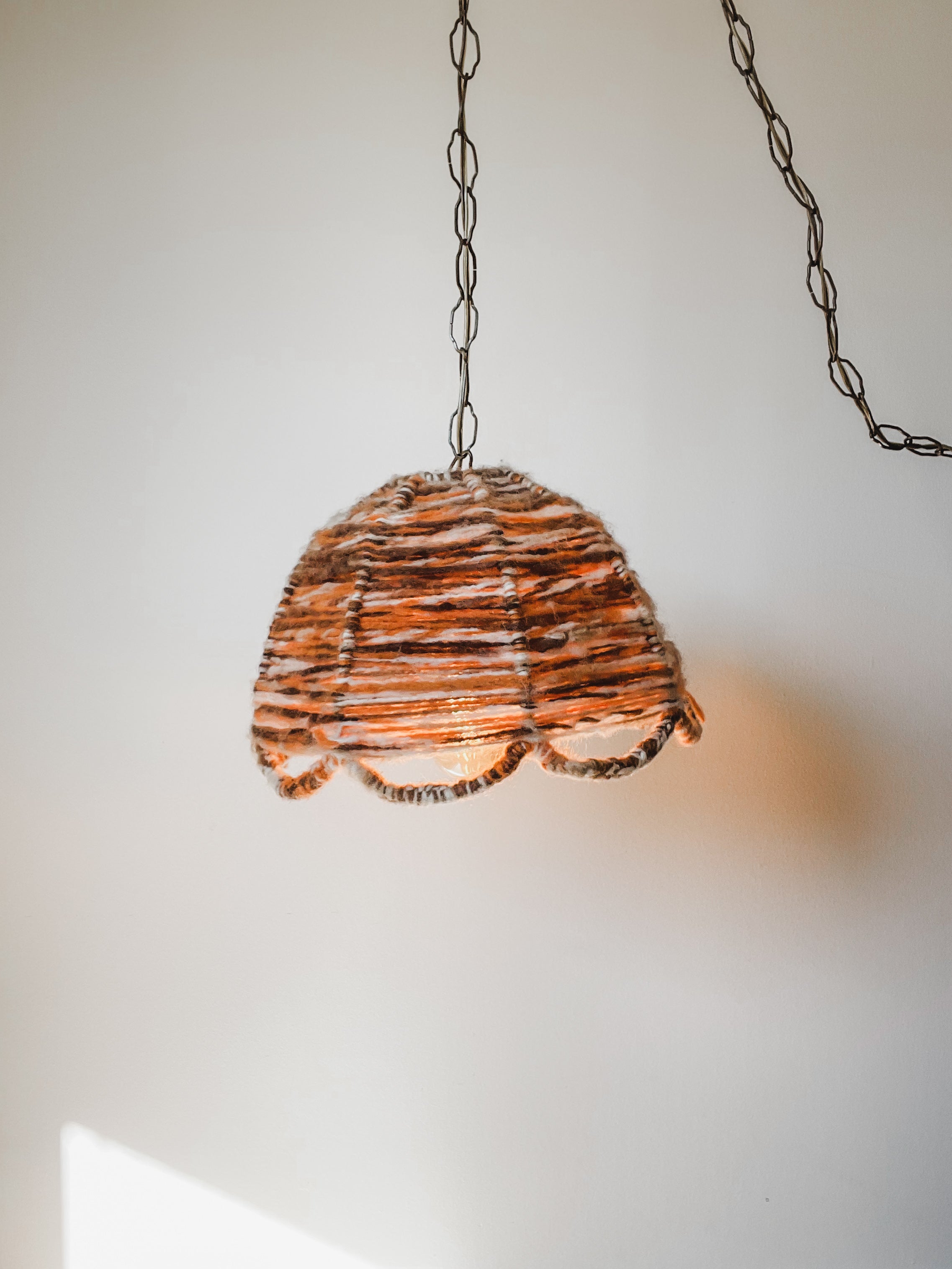 MID CENTURY WOOL PENDANT LAMP