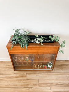 VINTAGE MID CENTURY ROOM DIVIDER PLANTER CABINET