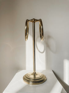 VINTAGE BRASS TOWEL STAND