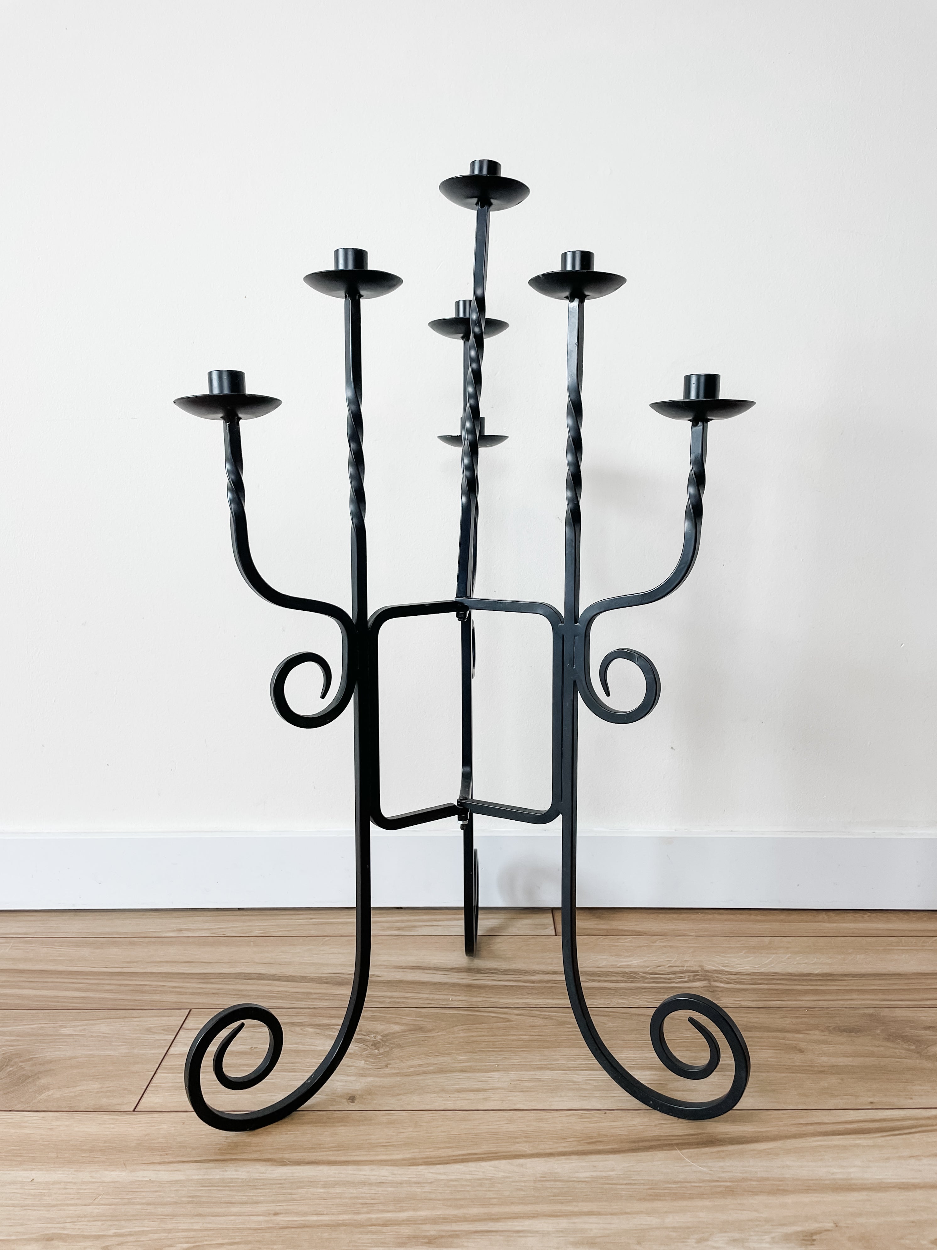 WROUGTH IRON CANDELABRA