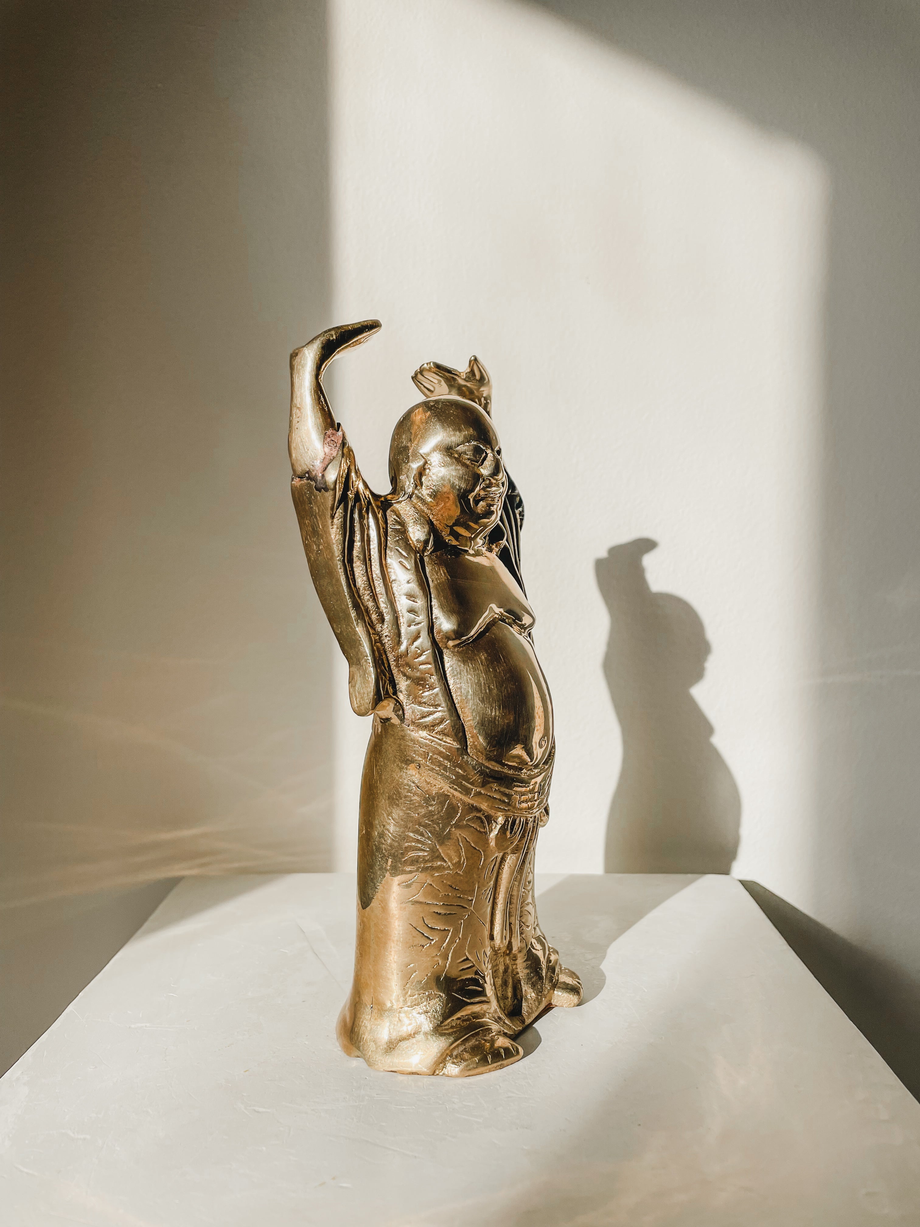 VINTAGE BRASS BUDDAH