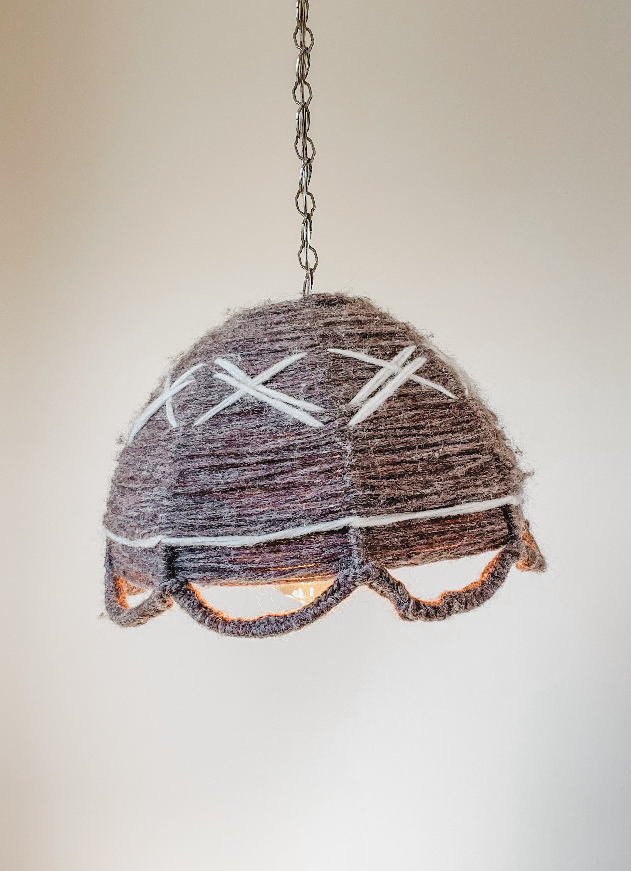 MID CENTURY WOOL PENDANT LAMP