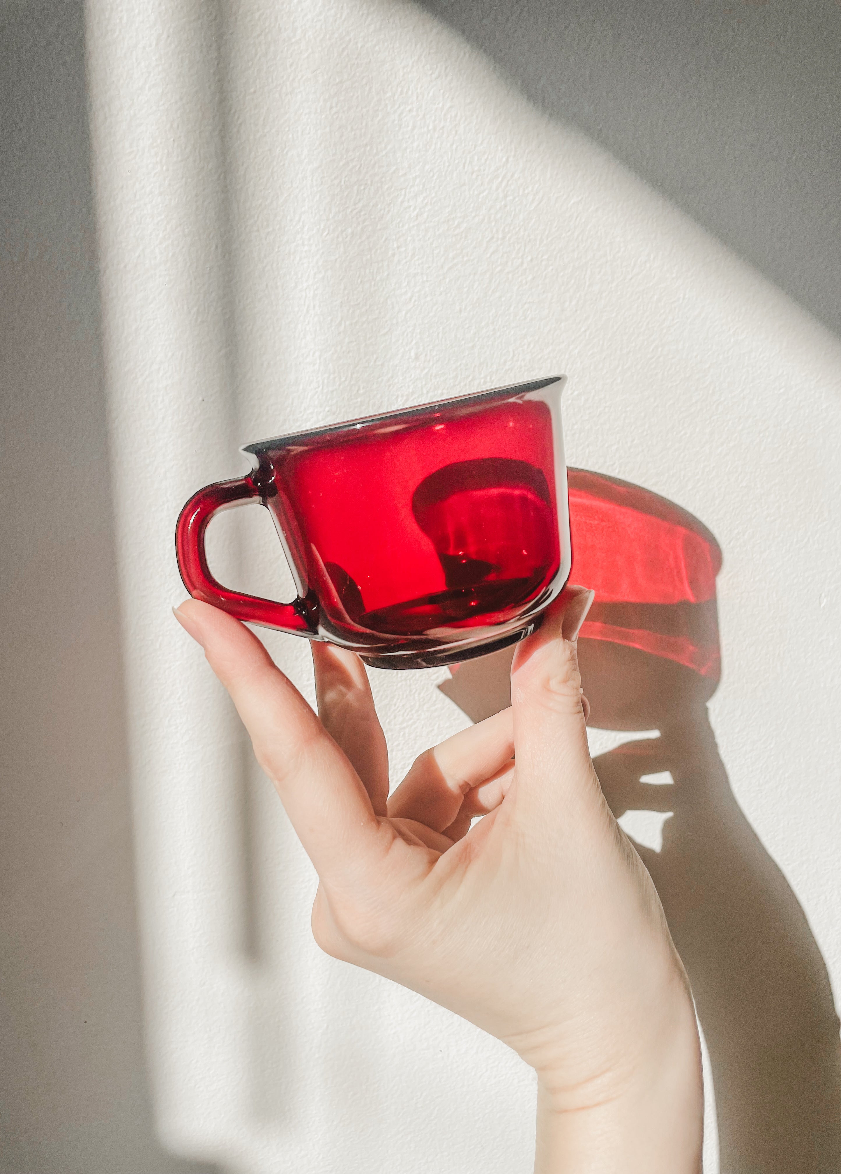 ARCOROC ‘RUBY RED’ MUGS