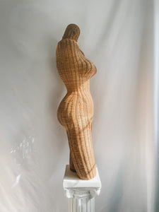 VINTAGE WICKER FEMALE MANNEQUIN