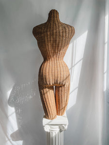 VINTAGE WICKER FEMALE MANNEQUIN