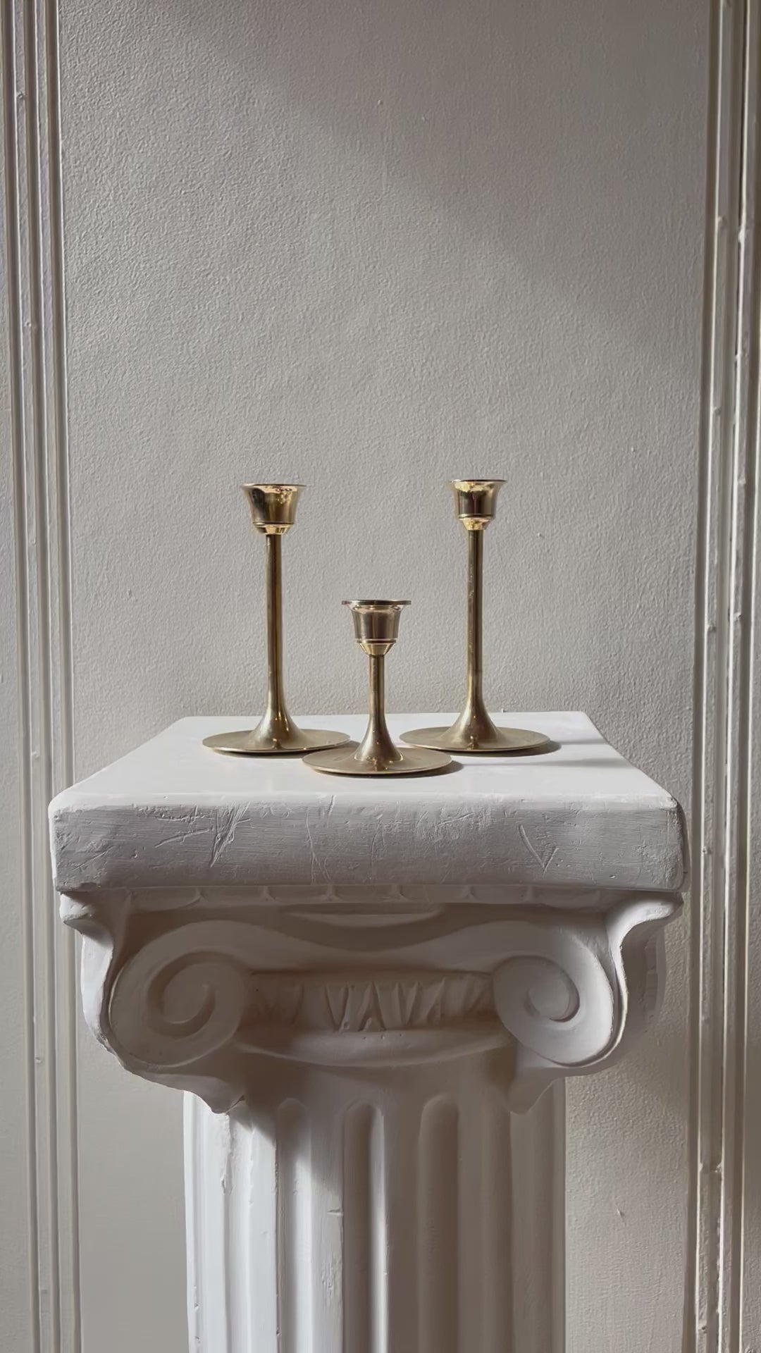 VINTAGE BRASS CANDLESTICK HOLDERS