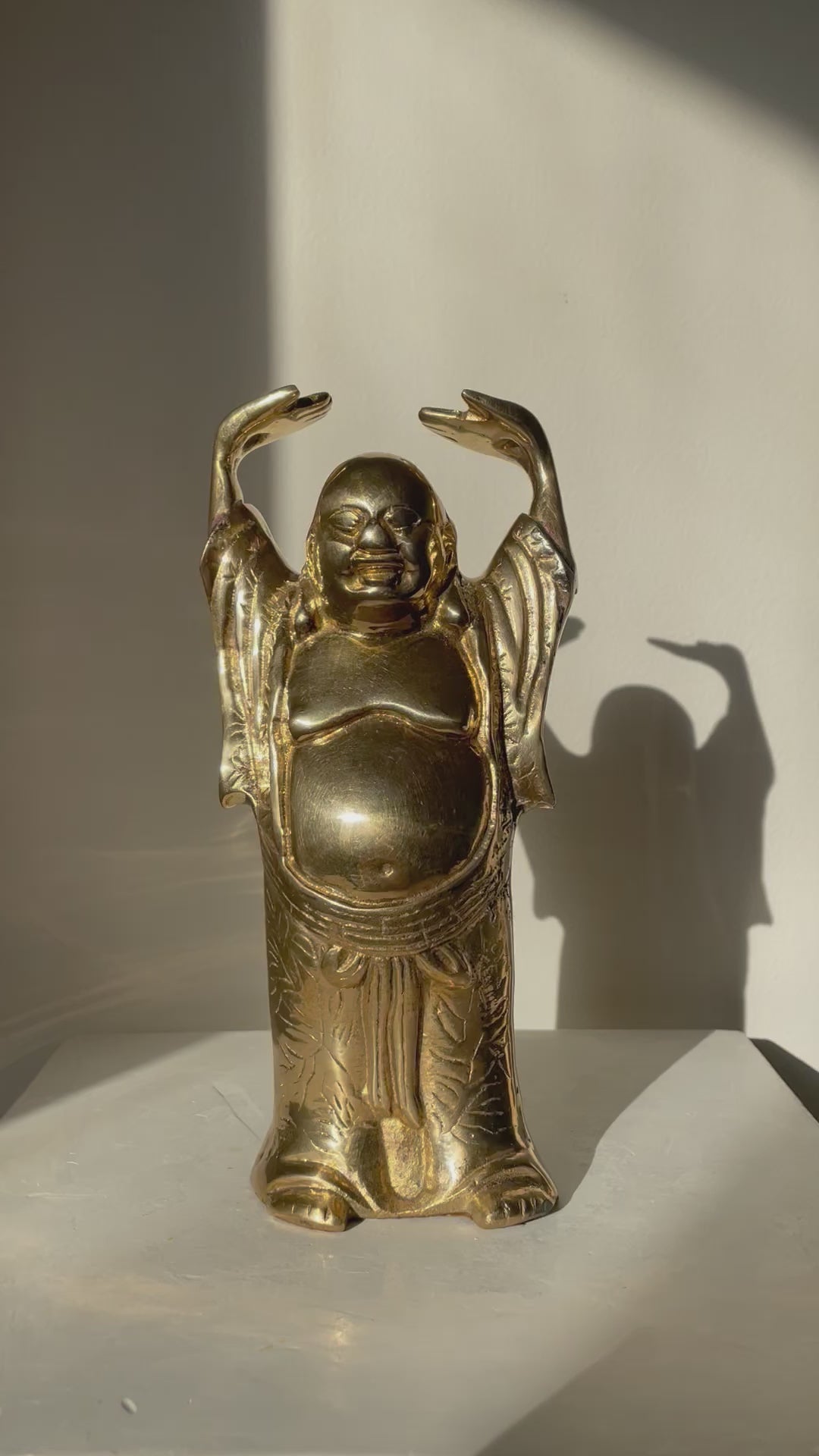 VINTAGE BRASS BUDDAH