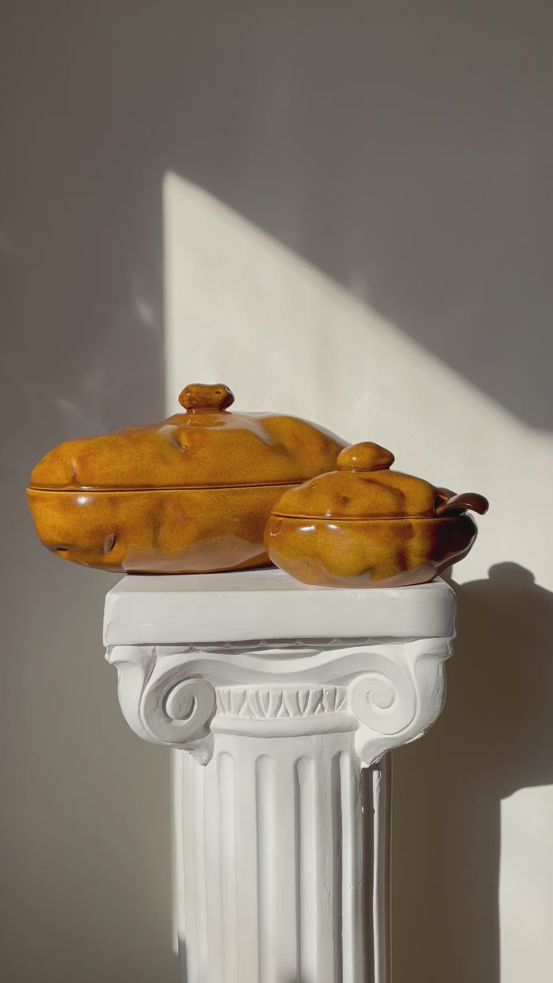 CERAMIC POTATO SERVING SET