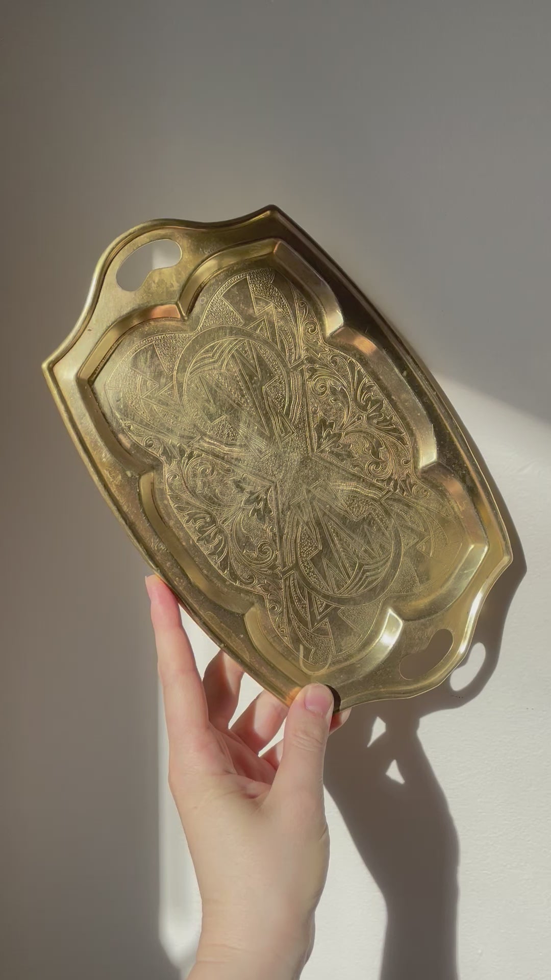 VINTAGE BRASS TRAY