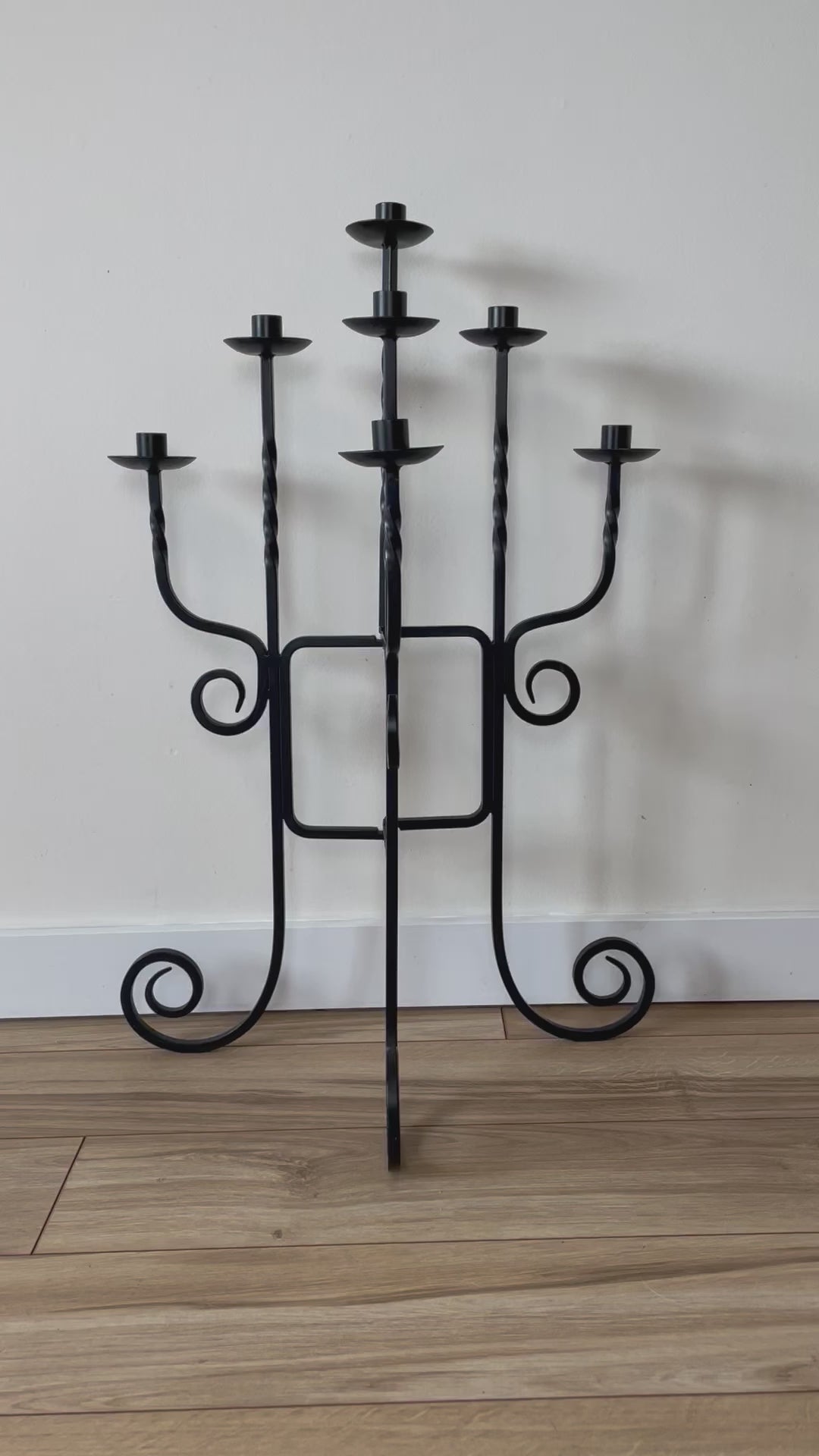 WROUGTH IRON CANDELABRA